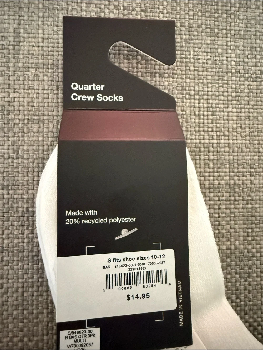 GAP Boys 3-Pack Crew Socks - Navy, Grey & White